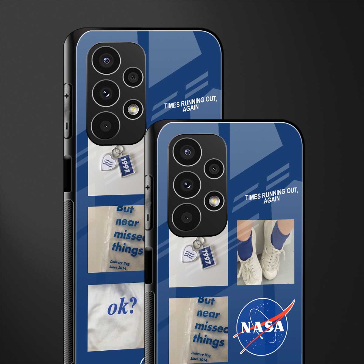 time is running out back phone cover | glass case for samsung galaxy a13 4g