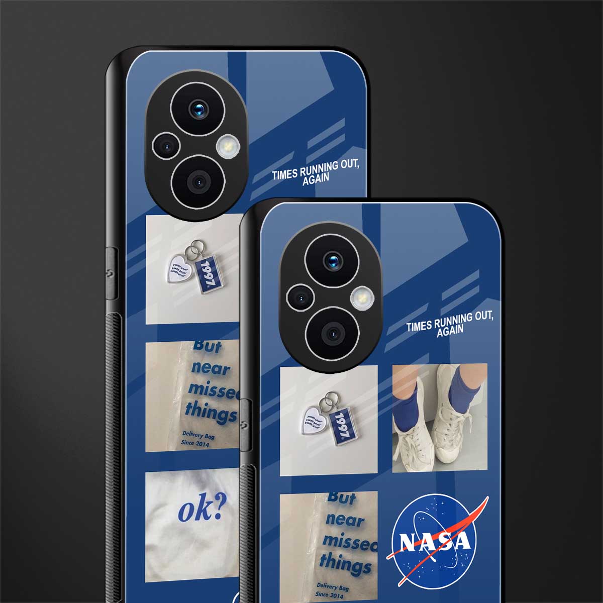 time is running out back phone cover | glass case for oppo f21 pro 5g