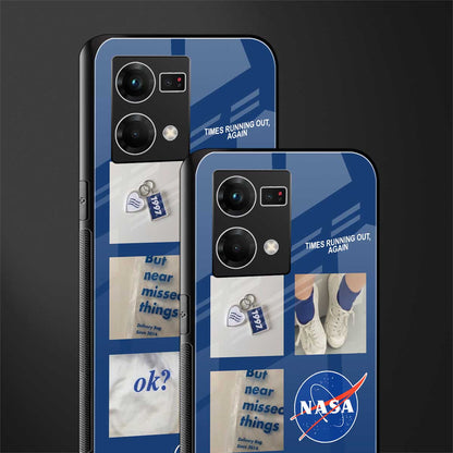 time is running out back phone cover | glass case for oppo f21 pro 4g