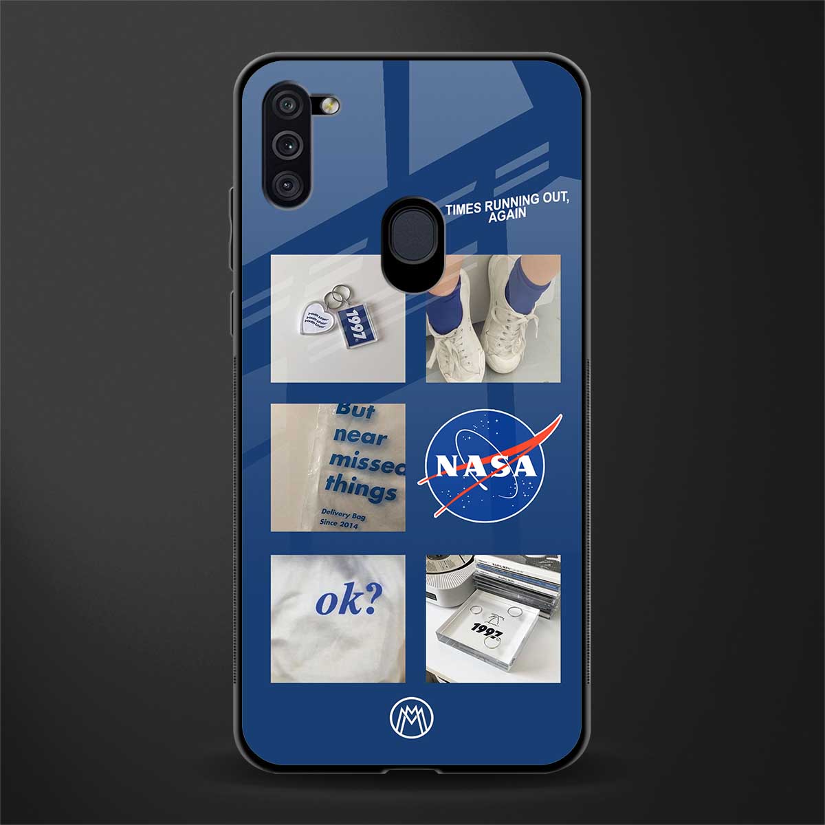 time is running out glass case for samsung galaxy m11 image