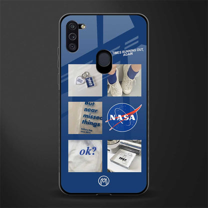 time is running out glass case for samsung galaxy m11 image