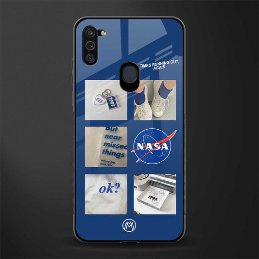 time is running out glass case for samsung galaxy m11 image