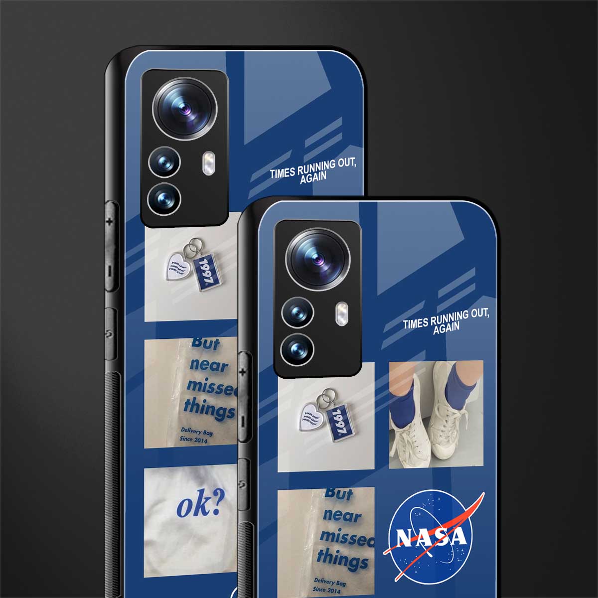 time is running out back phone cover | glass case for xiaomi 12 pro