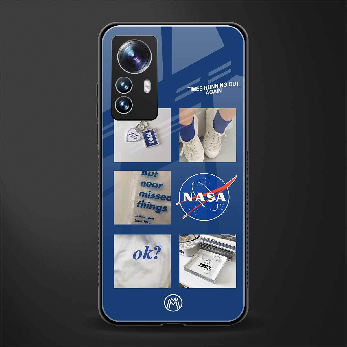 time is running out back phone cover | glass case for xiaomi 12 pro