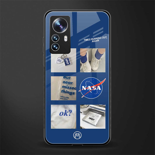 time is running out back phone cover | glass case for xiaomi 12 pro