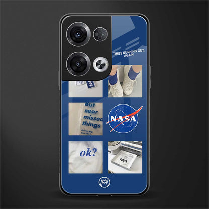 time is running out back phone cover | glass case for oppo reno 8