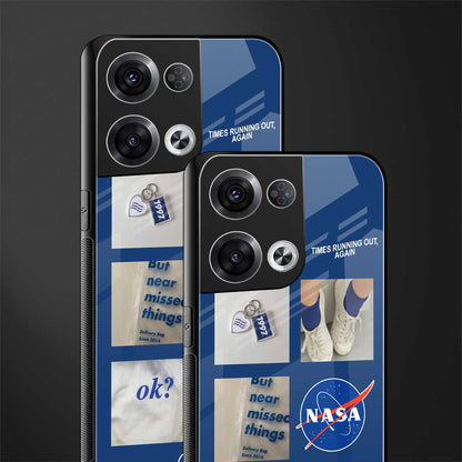 time is running out back phone cover | glass case for oppo reno 8 pro