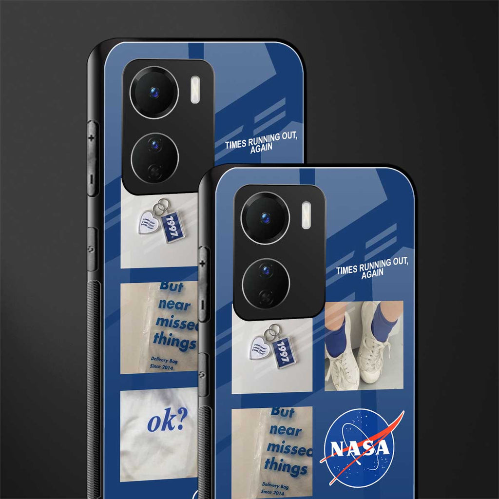 time is running out back phone cover | glass case for vivo y16