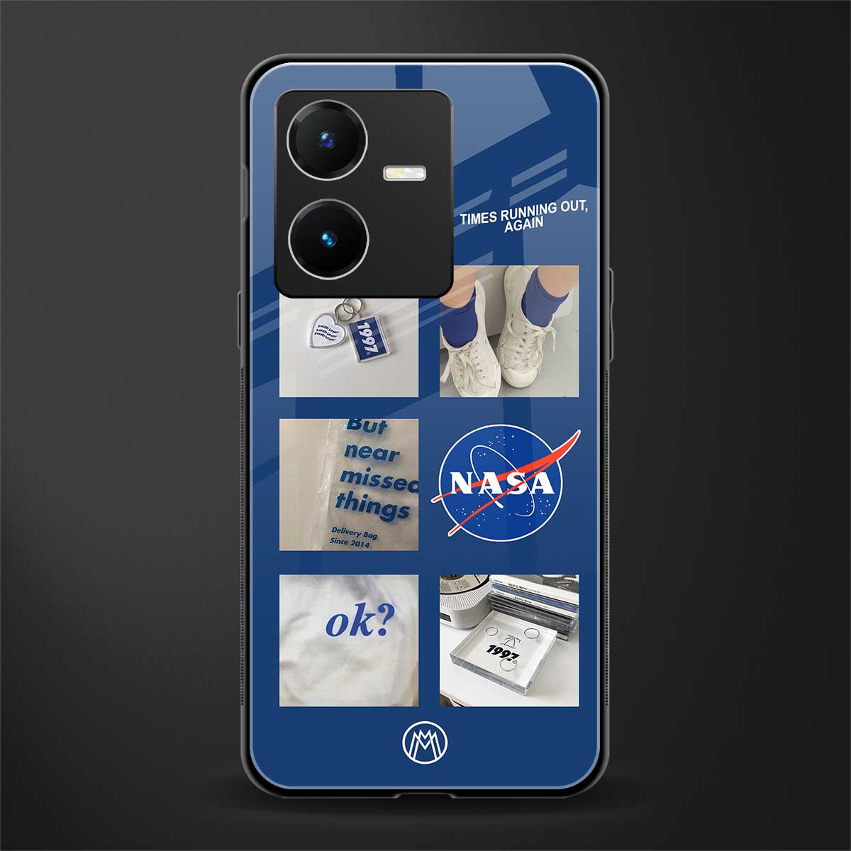 time is running out back phone cover | glass case for vivo y22