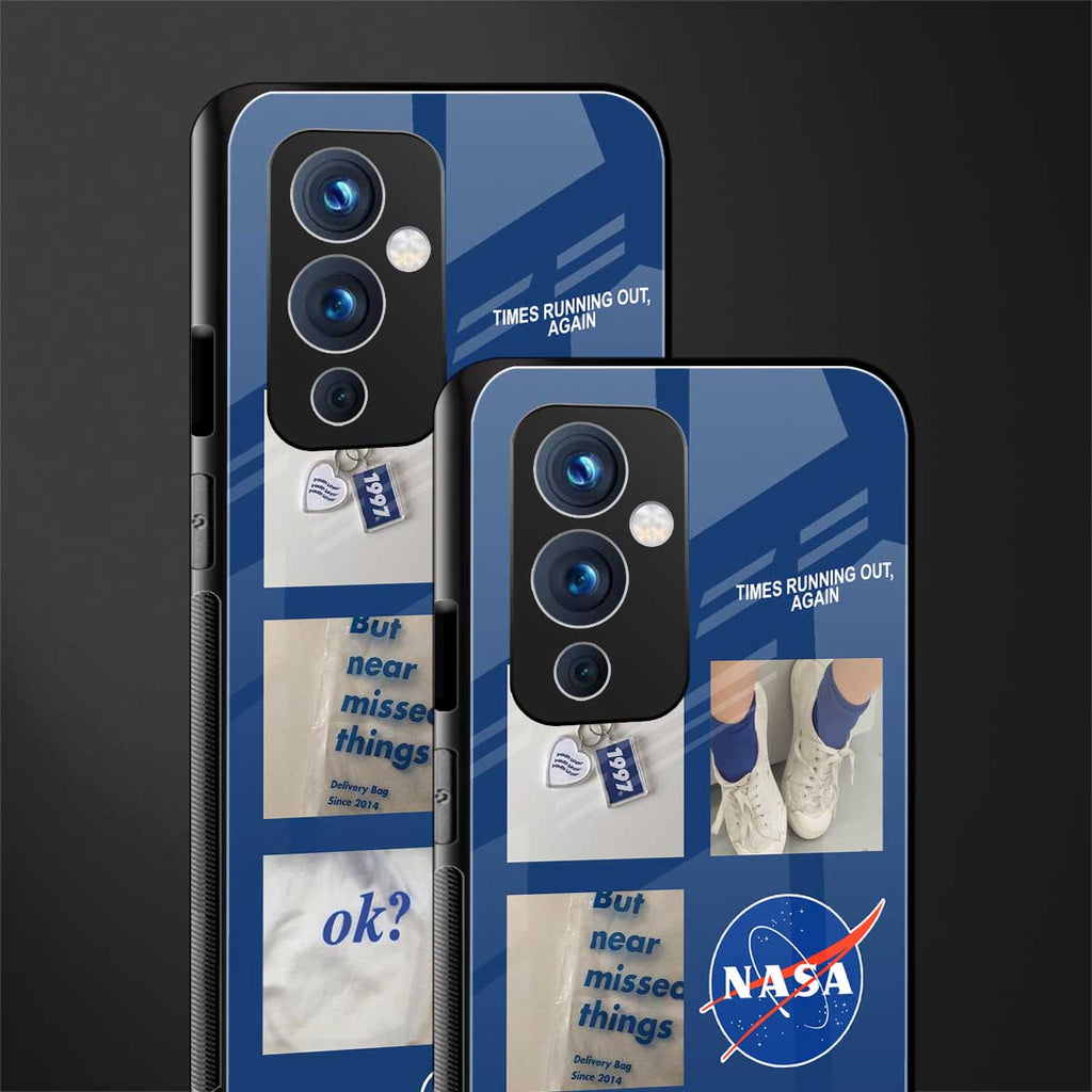 time is running out back phone cover | glass case for oneplus 9