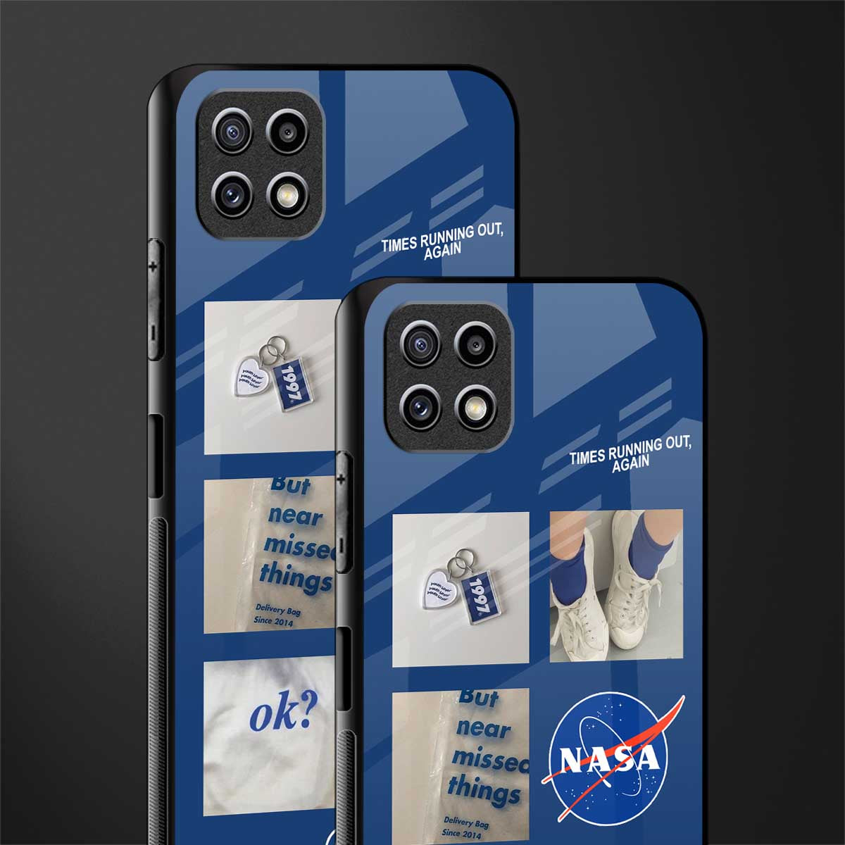 time is running out back phone cover | glass case for samsung galaxy f42