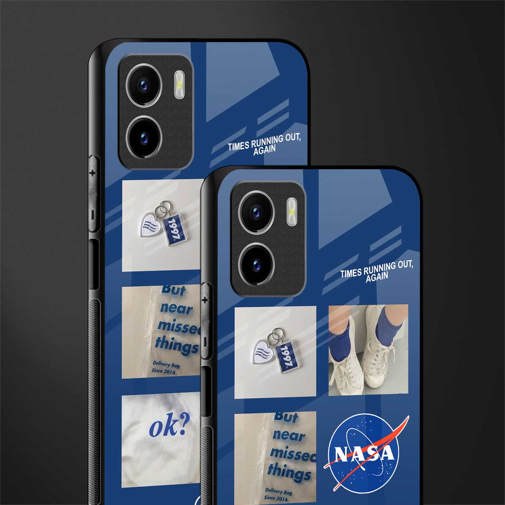 time is running out back phone cover | glass case for vivo y72