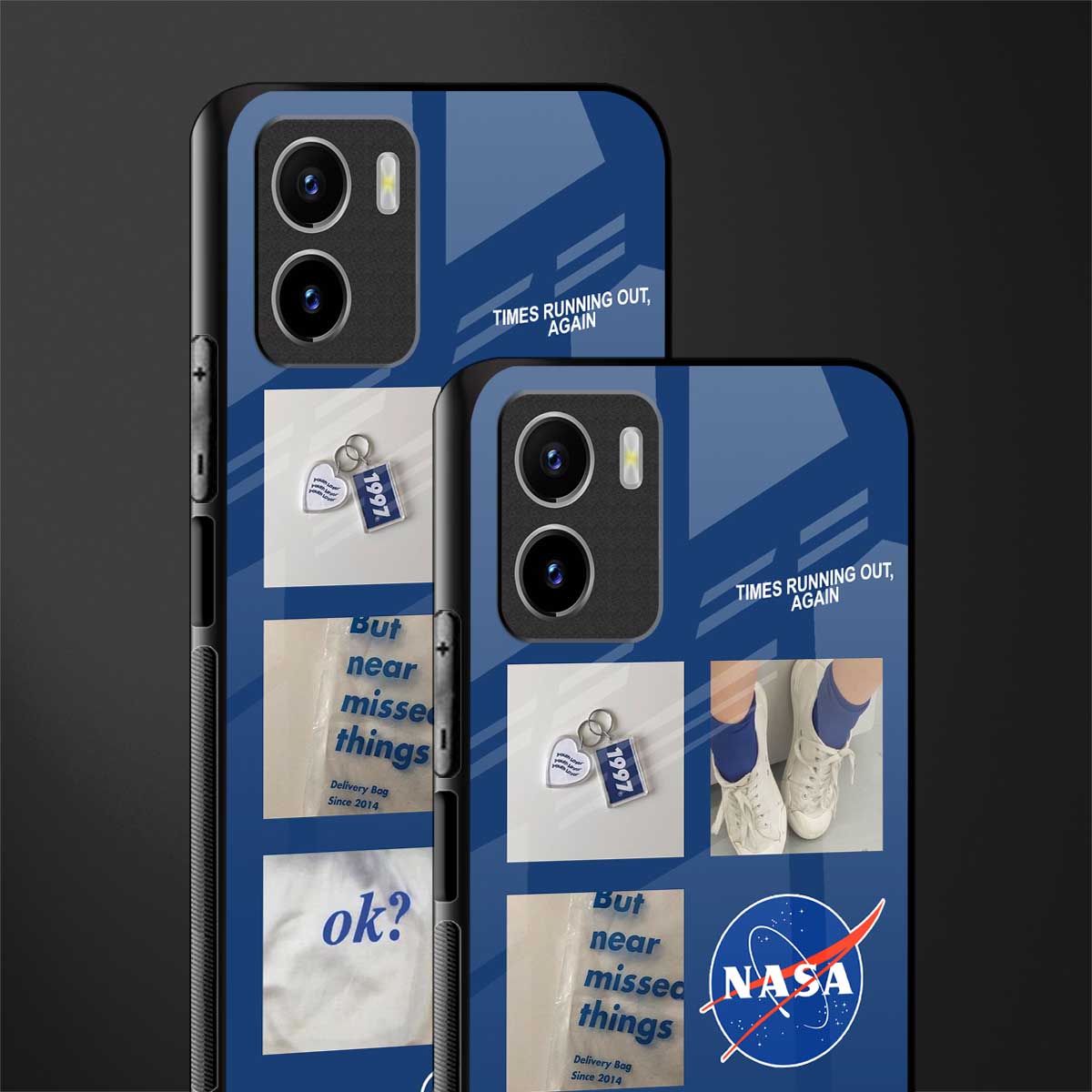 time is running out back phone cover | glass case for vivo y72