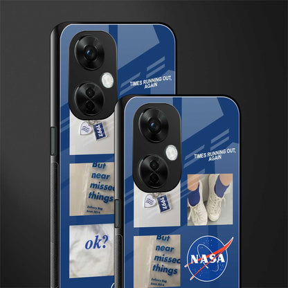 time is running out back phone cover | glass case for oneplus nord ce 3 lite