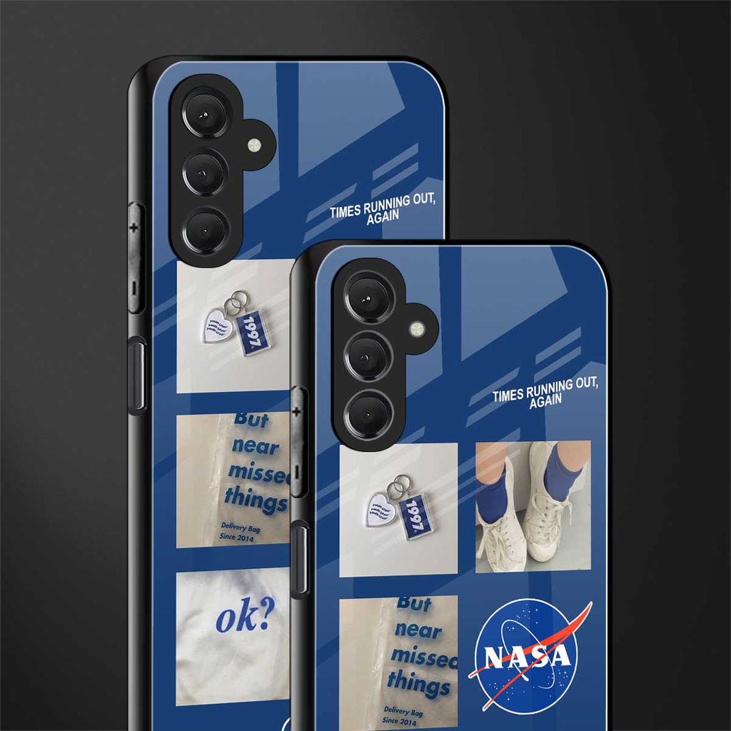 time is running out back phone cover | glass case for samsun galaxy a24 4g