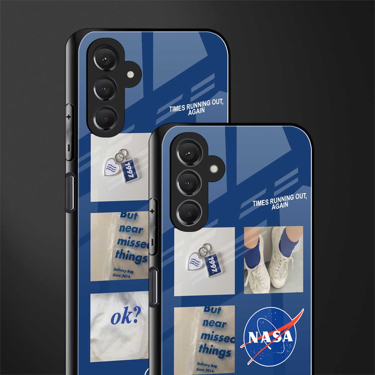 time is running out back phone cover | glass case for samsun galaxy a24 4g