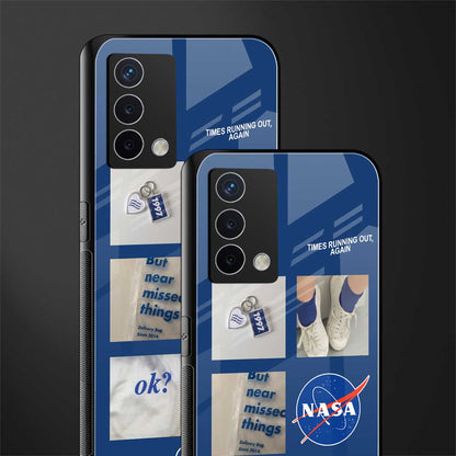 time is running out back phone cover | glass case for oppo a74 4g