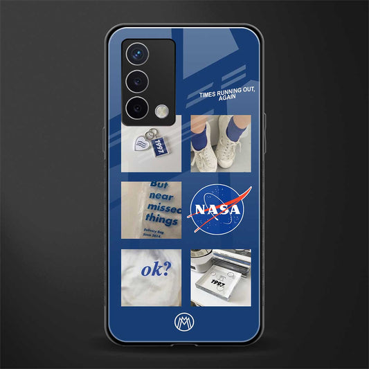 time is running out back phone cover | glass case for oppo a74 4g
