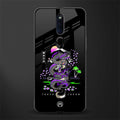 tokyo japan purple dragon black glass case for oppo f11 pro image