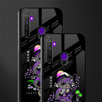 tokyo japan purple dragon black glass case for realme narzo 10 image-2