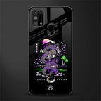 tokyo japan purple dragon black glass case for samsung galaxy m31 image