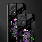 tokyo japan purple dragon black glass case for realme 9 pro plus 5g image-2