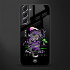 tokyo japan purple dragon black glass case for samsung galaxy s21 fe 5g image