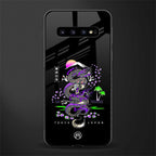 tokyo japan purple dragon black glass case for samsung galaxy s10 plus image