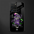 tokyo japan purple dragon black glass case for samsung galaxy s20 ultra image