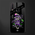 tokyo japan purple dragon black glass case for vivo y17 image