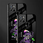 tokyo japan purple dragon black glass case for realme c25 realme c25s image-2