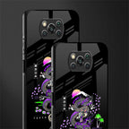 tokyo japan purple dragon black glass case for poco x3 pro image-2