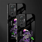 tokyo japan purple dragon black glass case for redmi note 10 pro max image-2