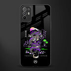 tokyo japan purple dragon black glass case for oppo f19 pro plus image