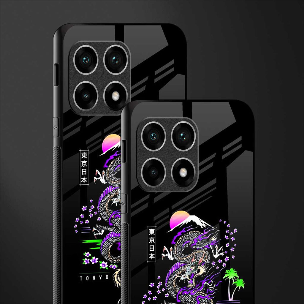 tokyo japan purple dragon black glass case for oneplus 10 pro 5g image-2