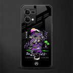 tokyo japan purple dragon black back phone cover | glass case for oppo f21 pro 4g