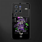 tokyo japan purple dragon black glass case for vivo x80 pro 5g image