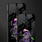 tokyo japan purple dragon black glass case for oneplus 8 pro image-2