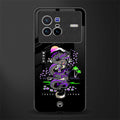 tokyo japan purple dragon black glass case for vivo x80 image