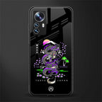 tokyo japan purple dragon black back phone cover | glass case for xiaomi 12 pro