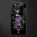 tokyo japan purple dragon black back phone cover | glass case for oppo reno 8
