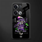 tokyo japan purple dragon black back phone cover | glass case for oppo reno 8