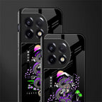 tokyo japan purple dragon black back phone cover | glass case for oneplus 11r