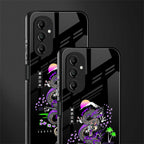 tokyo japan purple dragon black back phone cover | glass case for samsung galaxy a14 5g