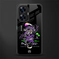 tokyo japan purple dragon black back phone cover | glass case for realme c55