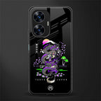 tokyo japan purple dragon black back phone cover | glass case for realme c55