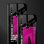 too cool to give a damn glass case for vivo u20 image-2