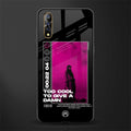 too cool to give a damn glass case for vivo s1 image