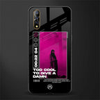 too cool to give a damn glass case for vivo s1 image