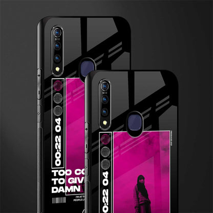 too cool to give a damn glass case for vivo z1 pro image-2